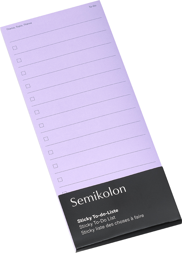 Semikolon Haftnotiz-Planer, lila