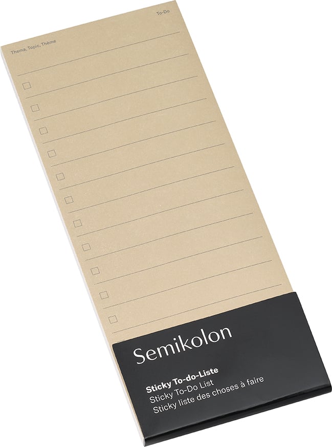 Semikolon Haftnotiz-Planer, taubengrau