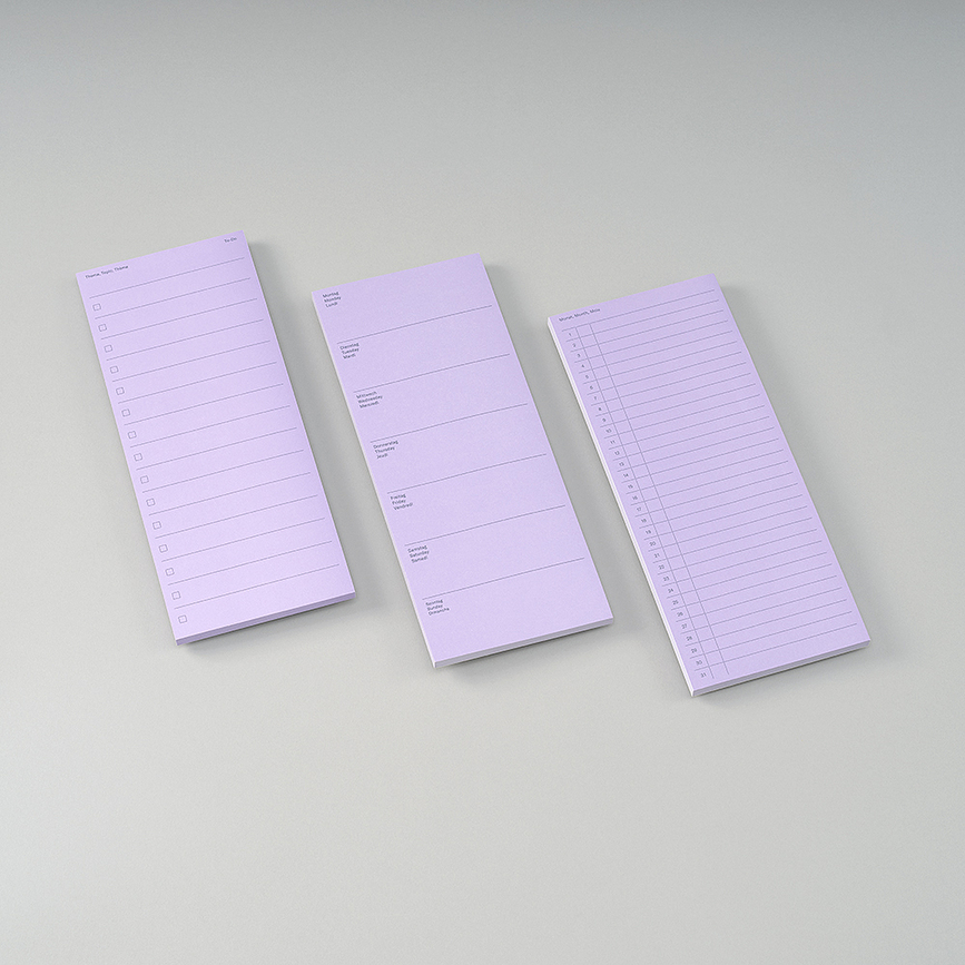 Semikolon Εβδομαδιαίο Πλάνερ, αυτοκόλλητο, λιλά