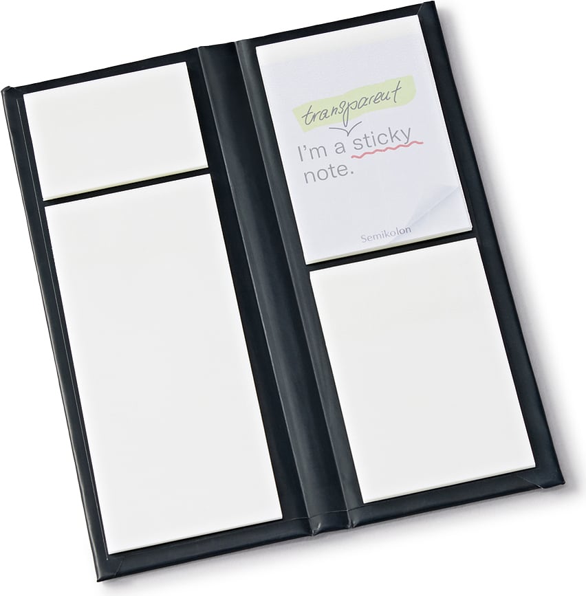 Semikolon Samoljepljive Bilješke prozirne u etuiju