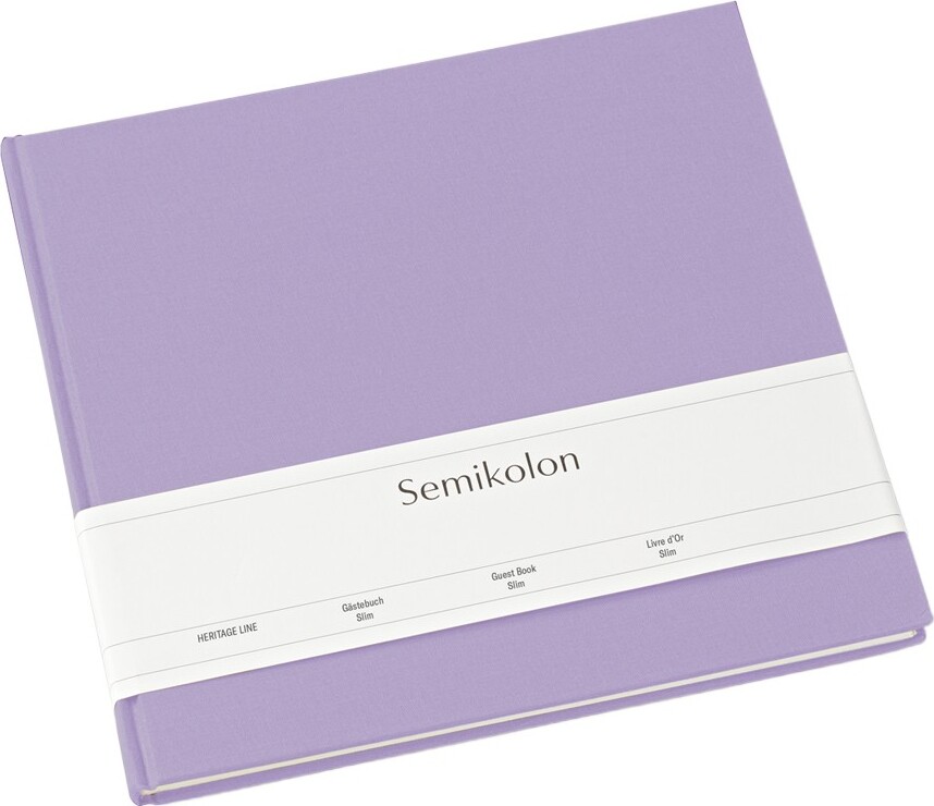 Semikolon Slim Gästebuch, lila