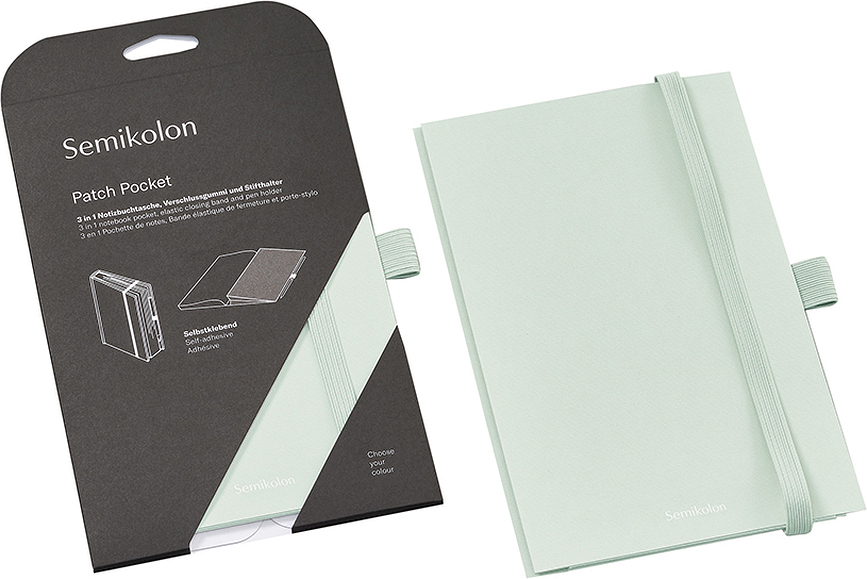 Semikolon Žep za beležko A5, mah zelena