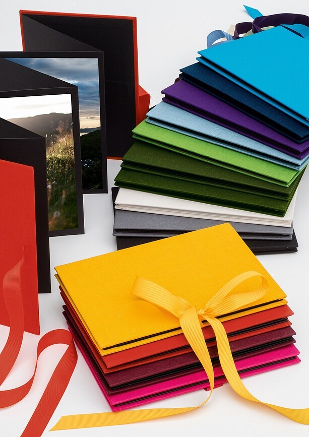 Uni Album photo Leporello vertical, bordeaux