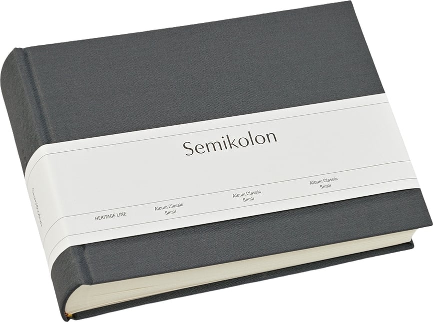 Uni Classic Album za fotografije, majhen, temno siv
