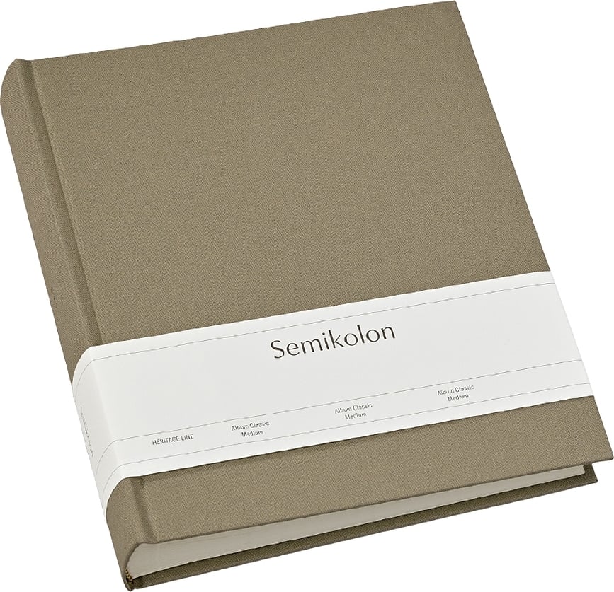 Uni Classic Album za fotografije, srednji, rjavosiv