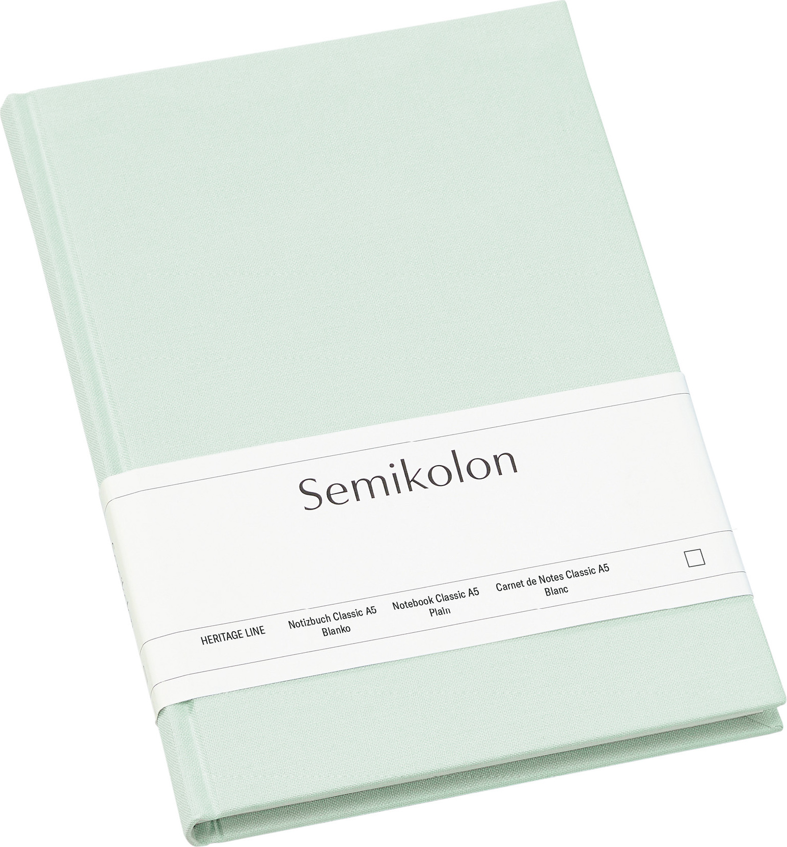 Uni Classic Blanko Notizbuch A5 mintgrün