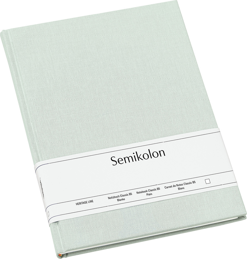 Uni Classic Carnet à pages unies, format A4, vert menthe