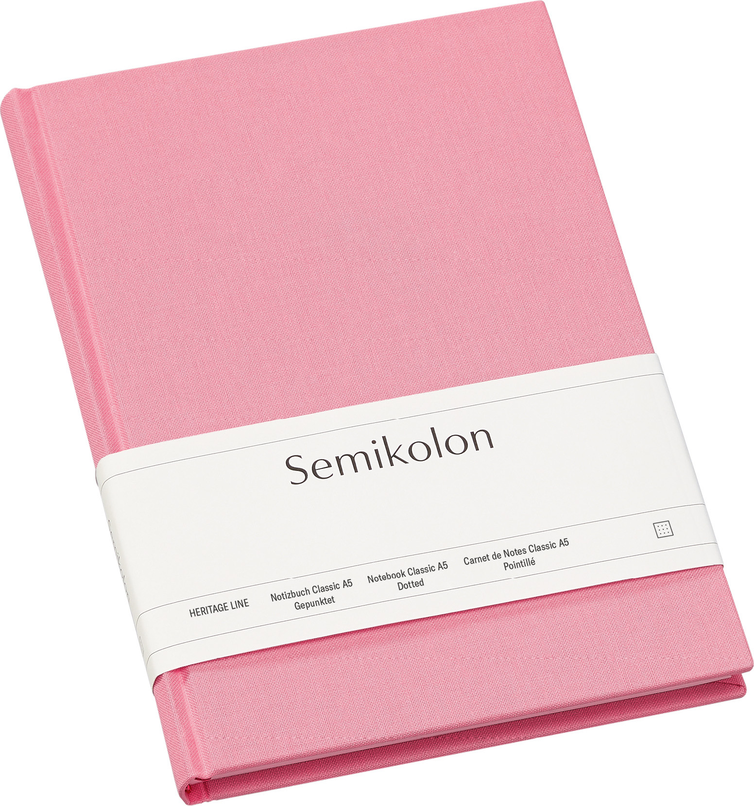 Uni Classic Gepunktetes Notizbuch A5 rosa
