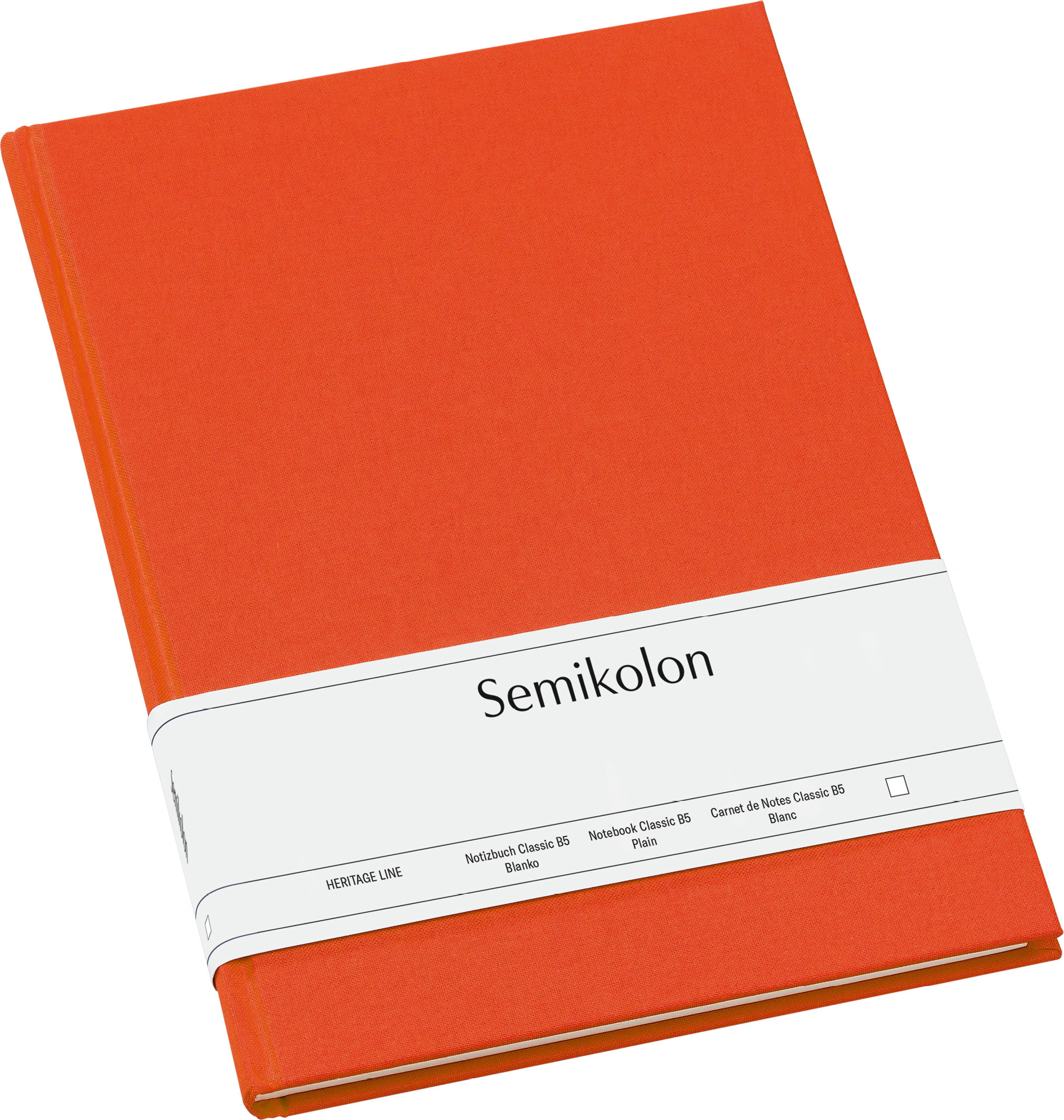 Uni Classic Liniertes Notizbuch A4 orangefarben