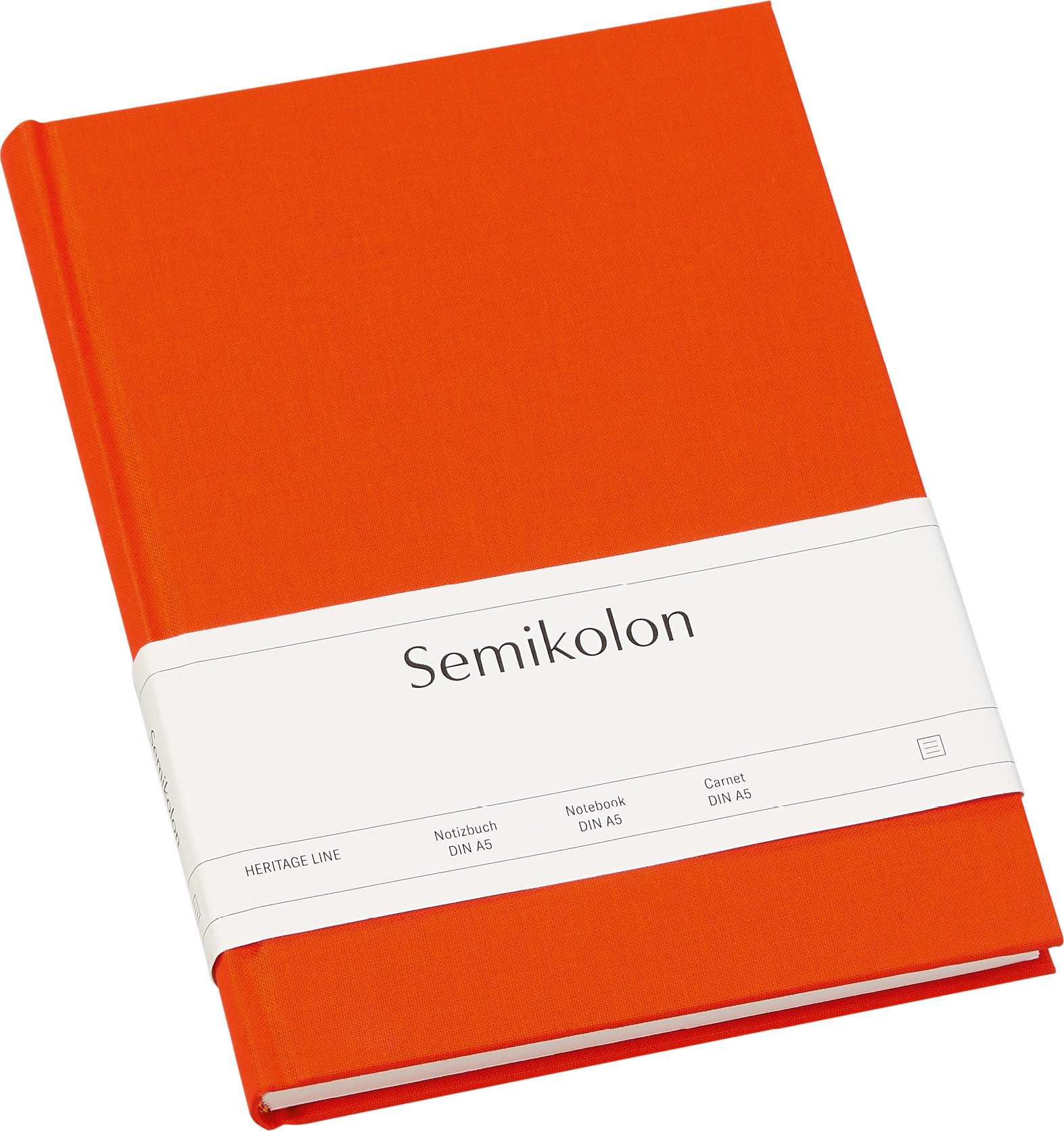 Uni Classic Liniertes Notizbuch A5 orangefarben