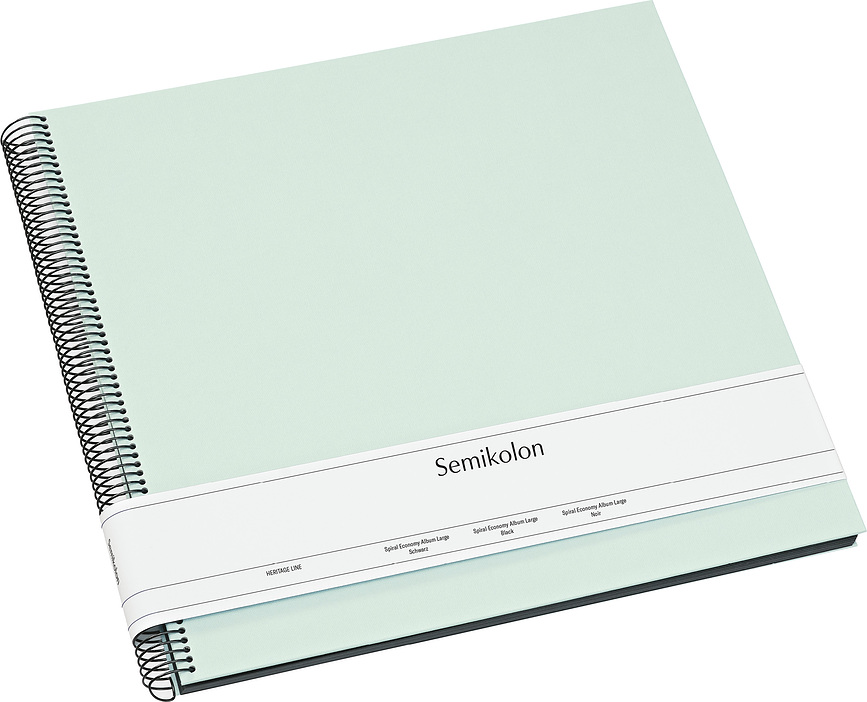 Uni Economy Album Photo grand, menthe, avec pages noires