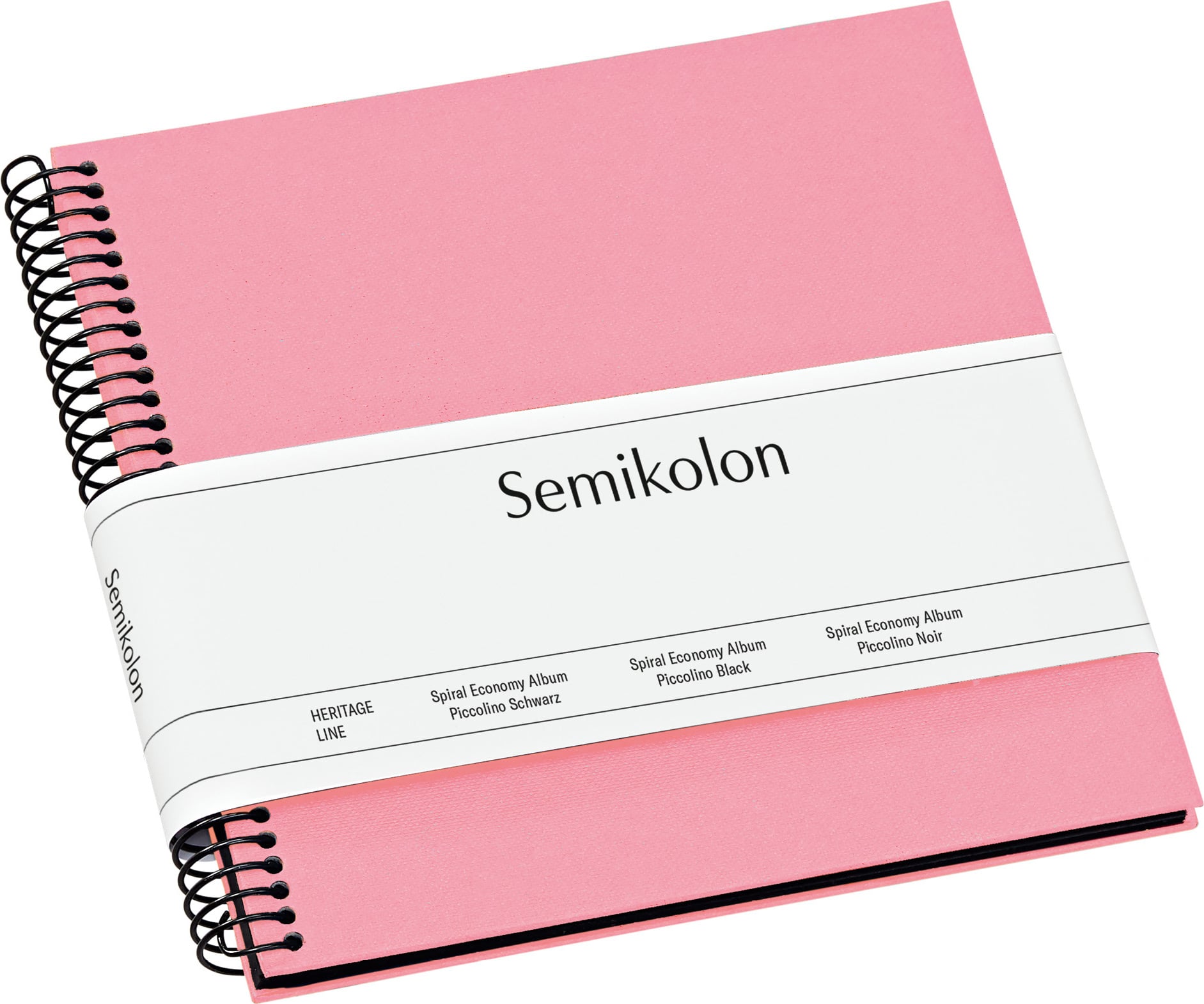 Uni Economy Fotoalbum klein rosa mit schwarzen Karten