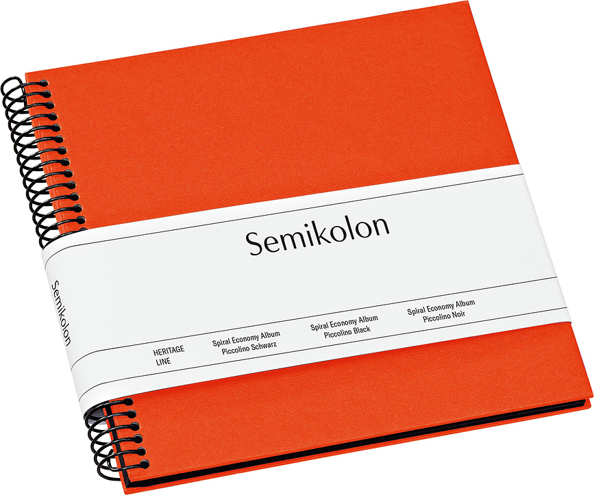Uni Economy Photo album small orange black cards