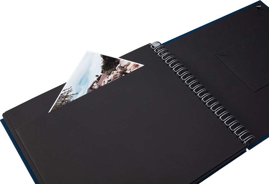 Uni Maxi Mucho Foto album, črn, s črnimi listi