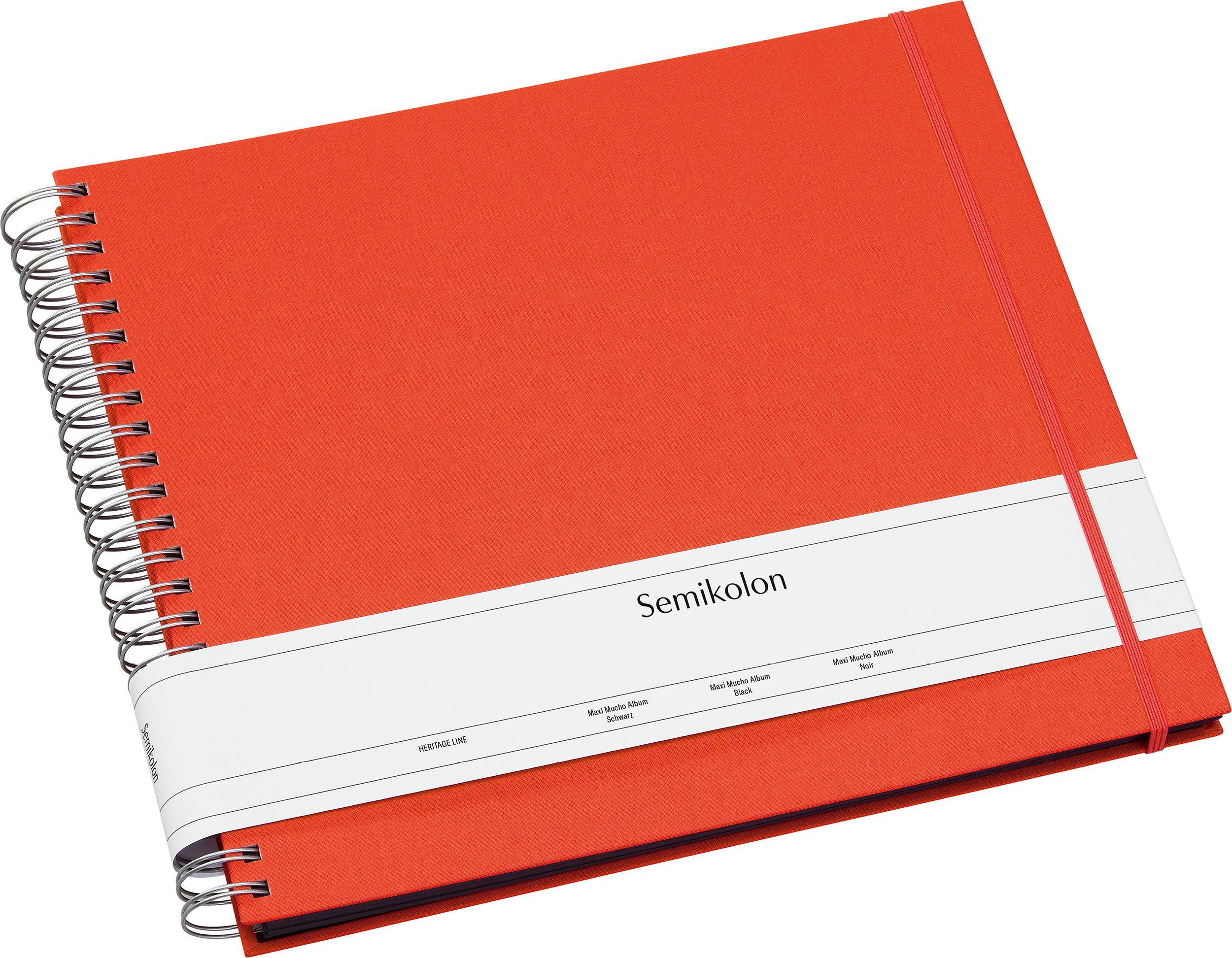 Uni Maxi Mucho Fotoalbum orangefarben mit schwarzen Karten