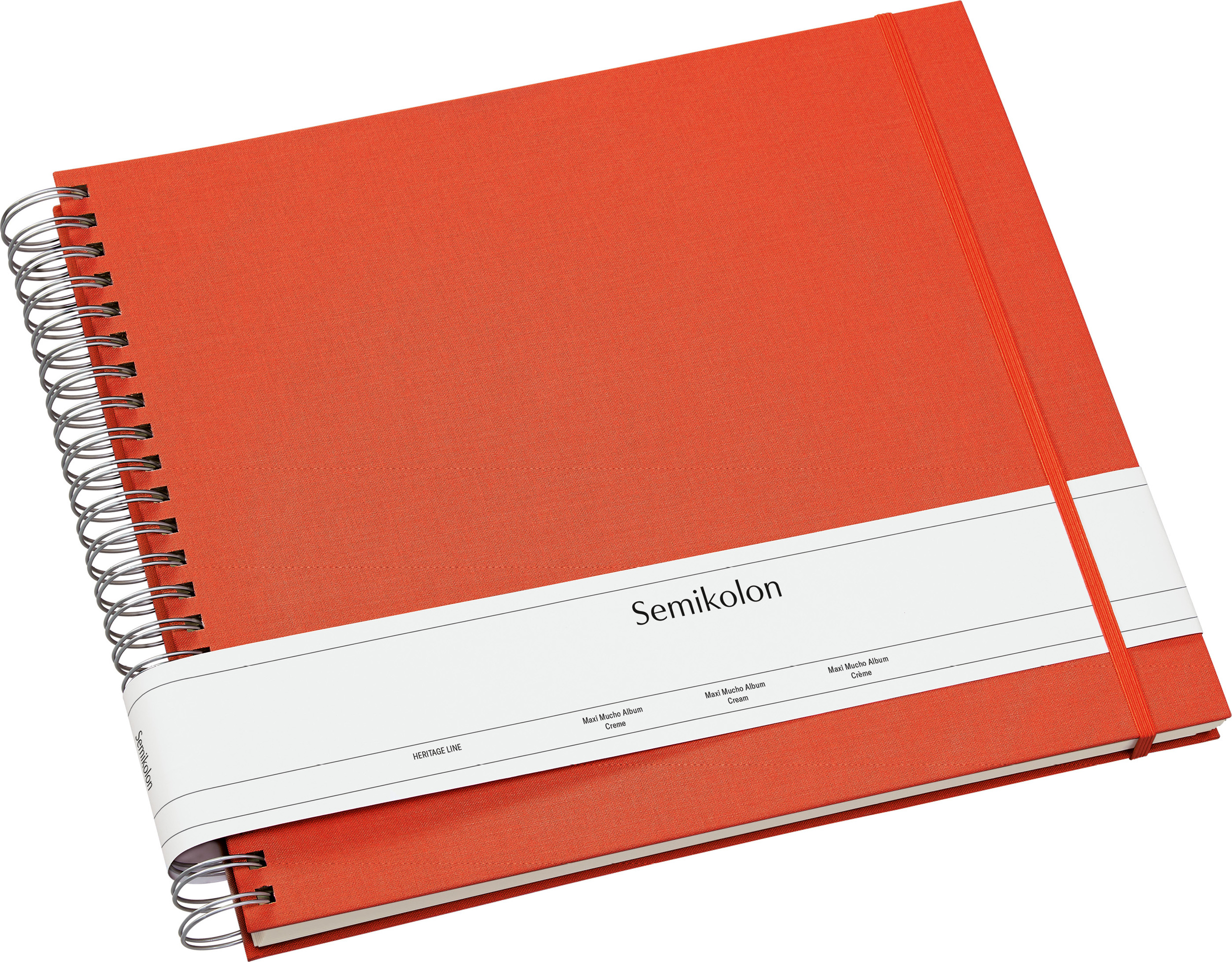 Uni Maxi Mucho Fotoalbum orangefarben mit weißen Karten