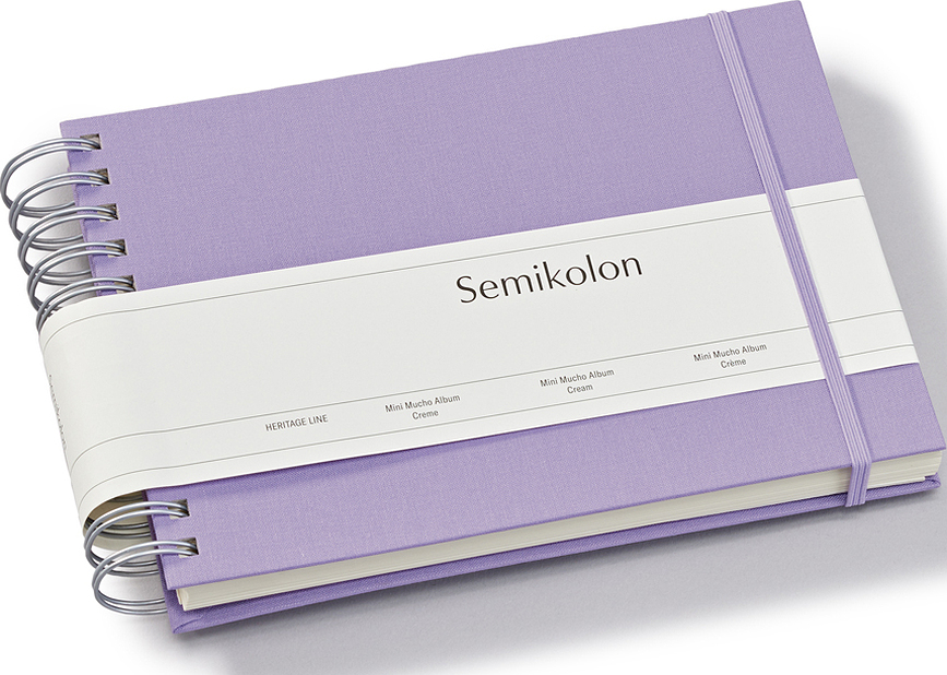 Uni Mini Mucho Album Photo, lilas, avec pages blanches