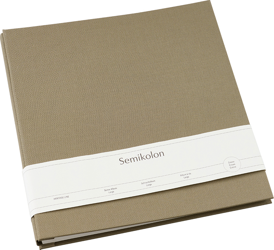Uni Schraubalbum Fotoalbum groß, braungrau