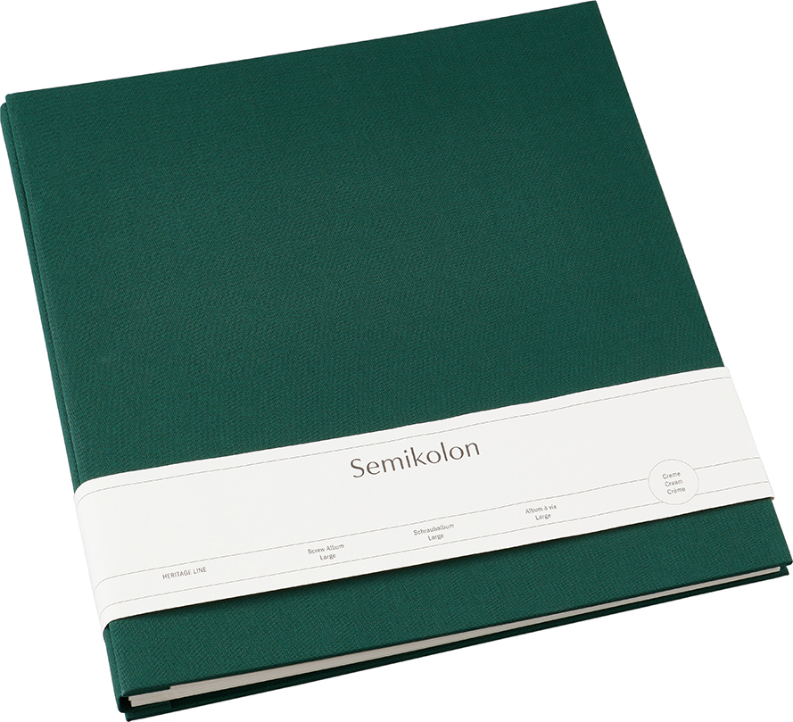 Uni Schraubalbum Fotoalbum groß, dunkelgrün