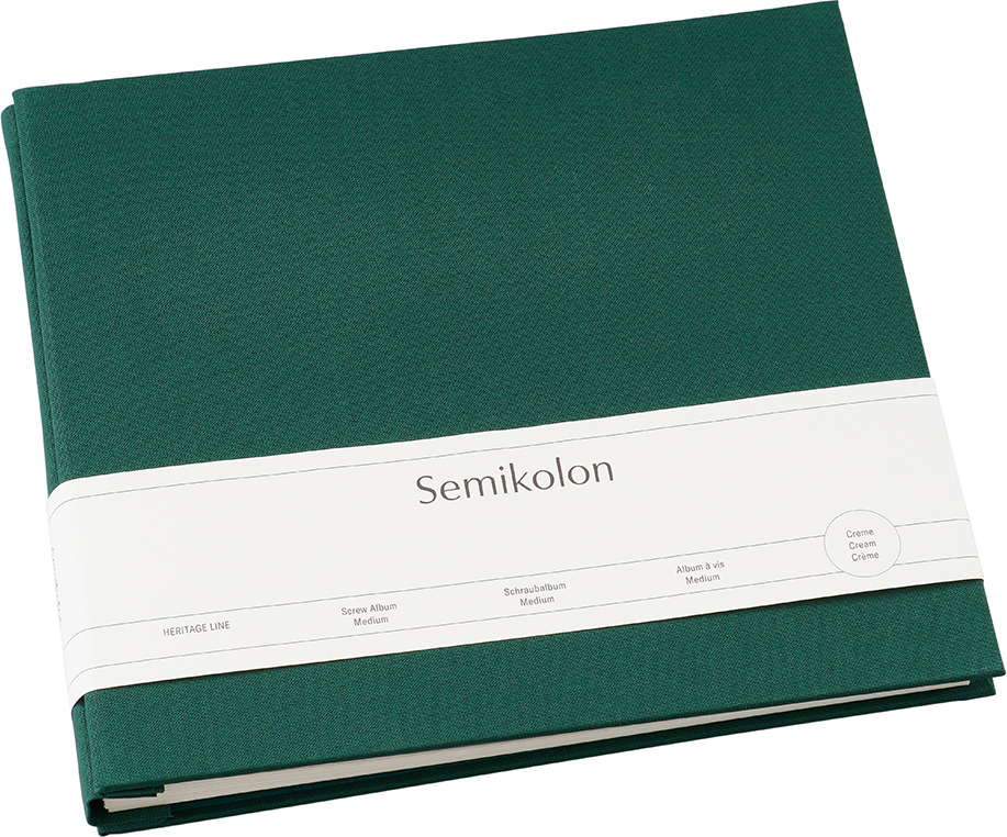 Uni Schraubalbum Fotoalbum mittel, dunkelgrün