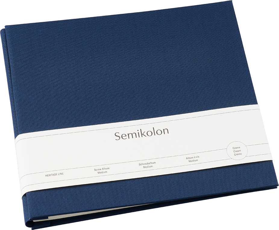 Uni Schraubalbum Fotoalbum mittel, meerblau