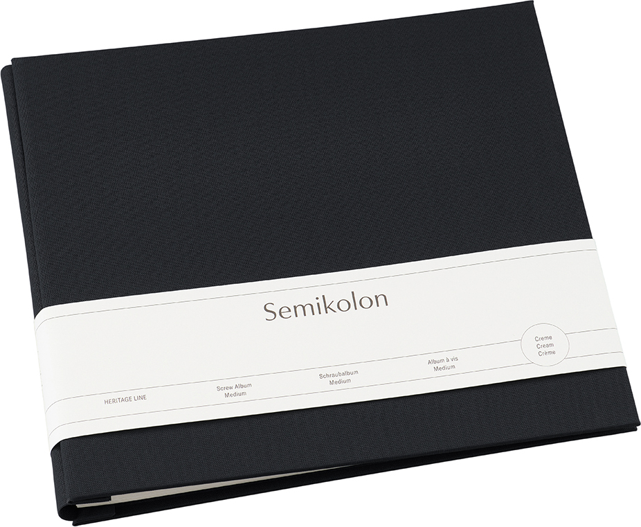 Uni Schraubalbum Fotoalbum mittel, schwarz
