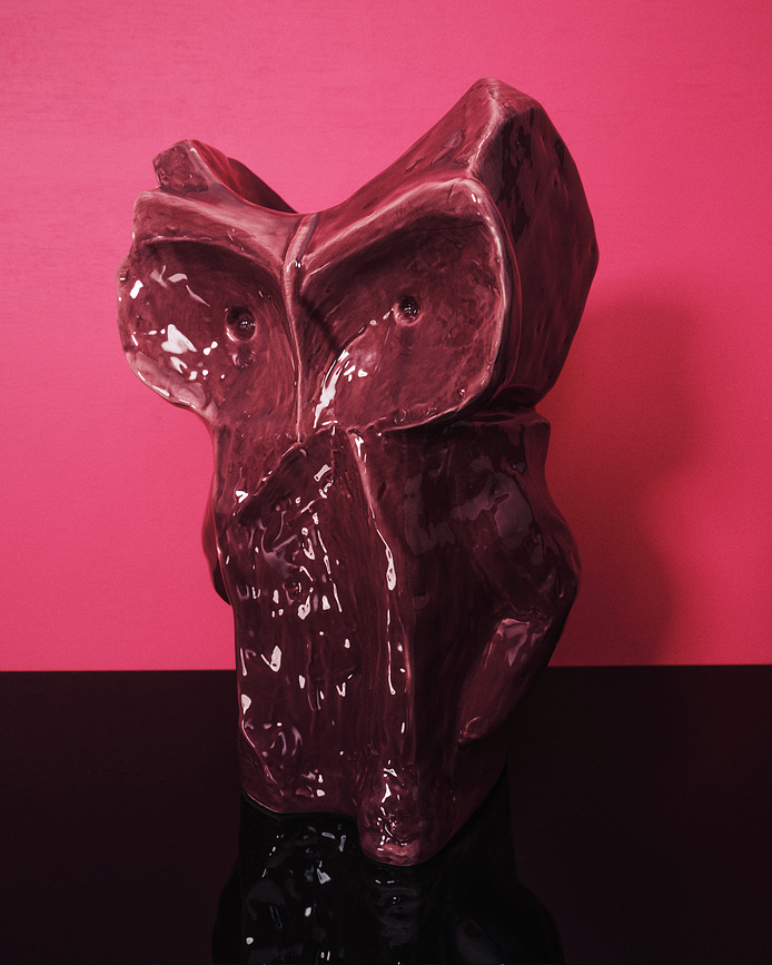 After Midnight Βάζο, 23 cm, γαλάζιο