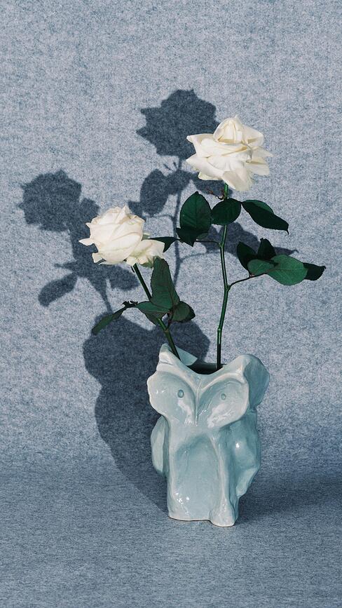 After Midnight Βάζο, 23 cm, γαλάζιο