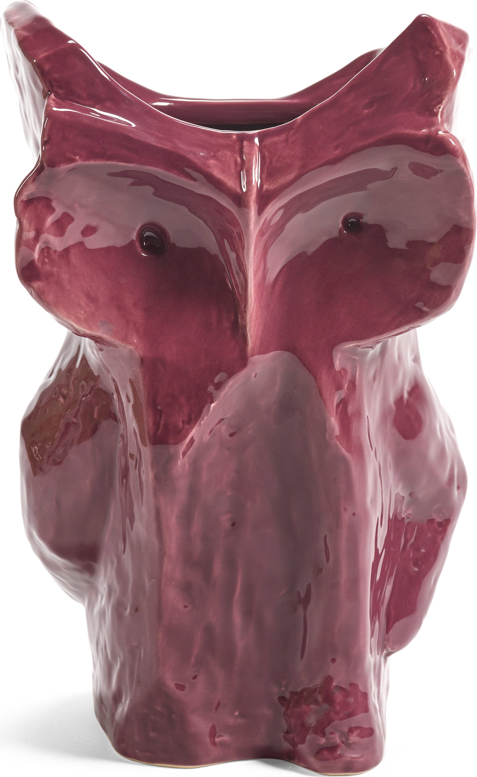 Steingutvasen After Midnight Vase 30 Cm, Aubergine