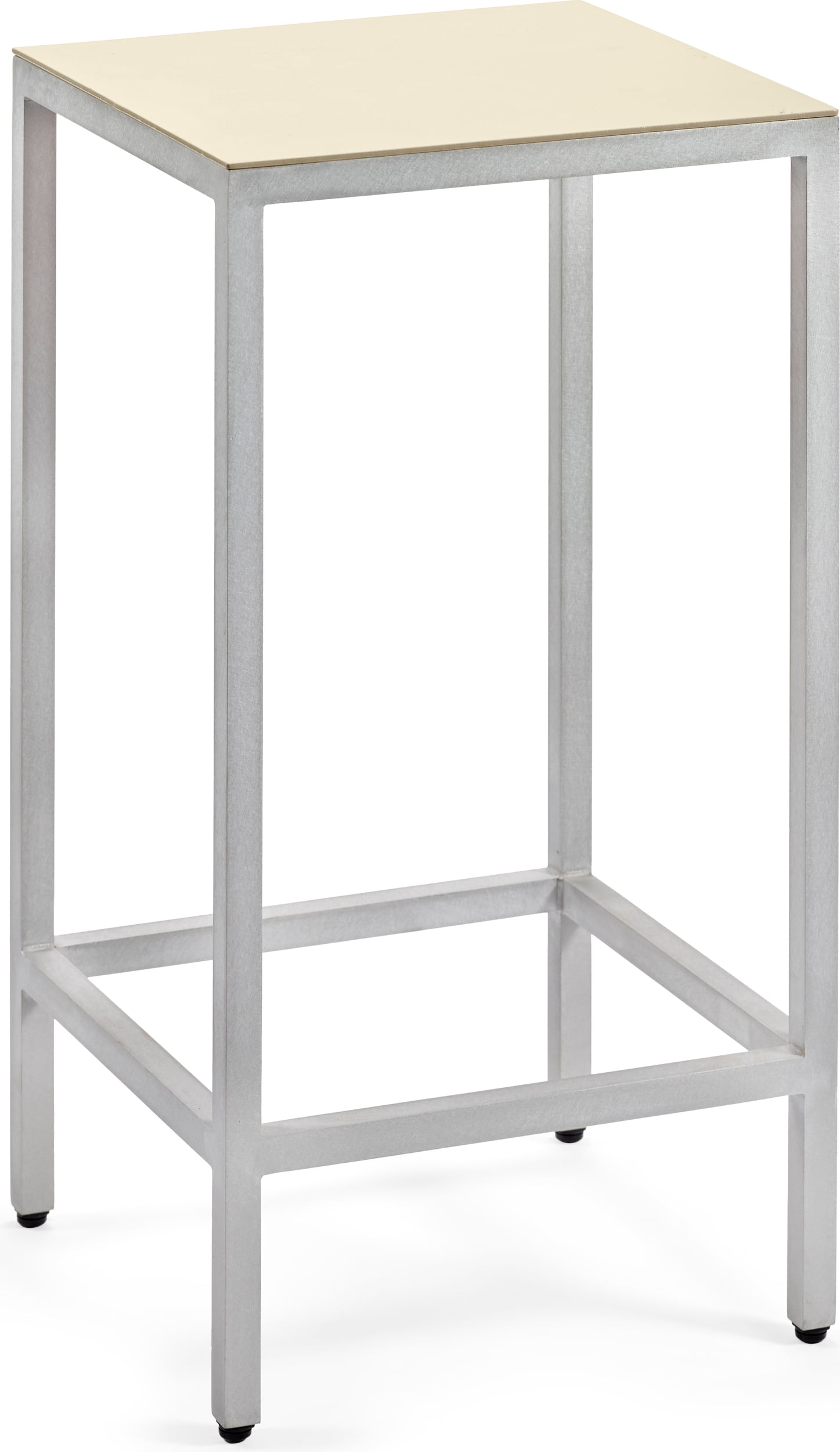 Alu Barhocker 65 cm, elfenbeinfarben