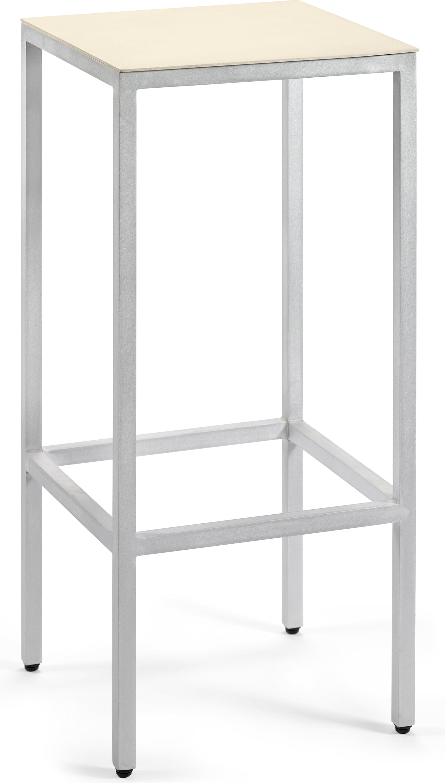 Alu Barhocker 75 cm, Elfenbein