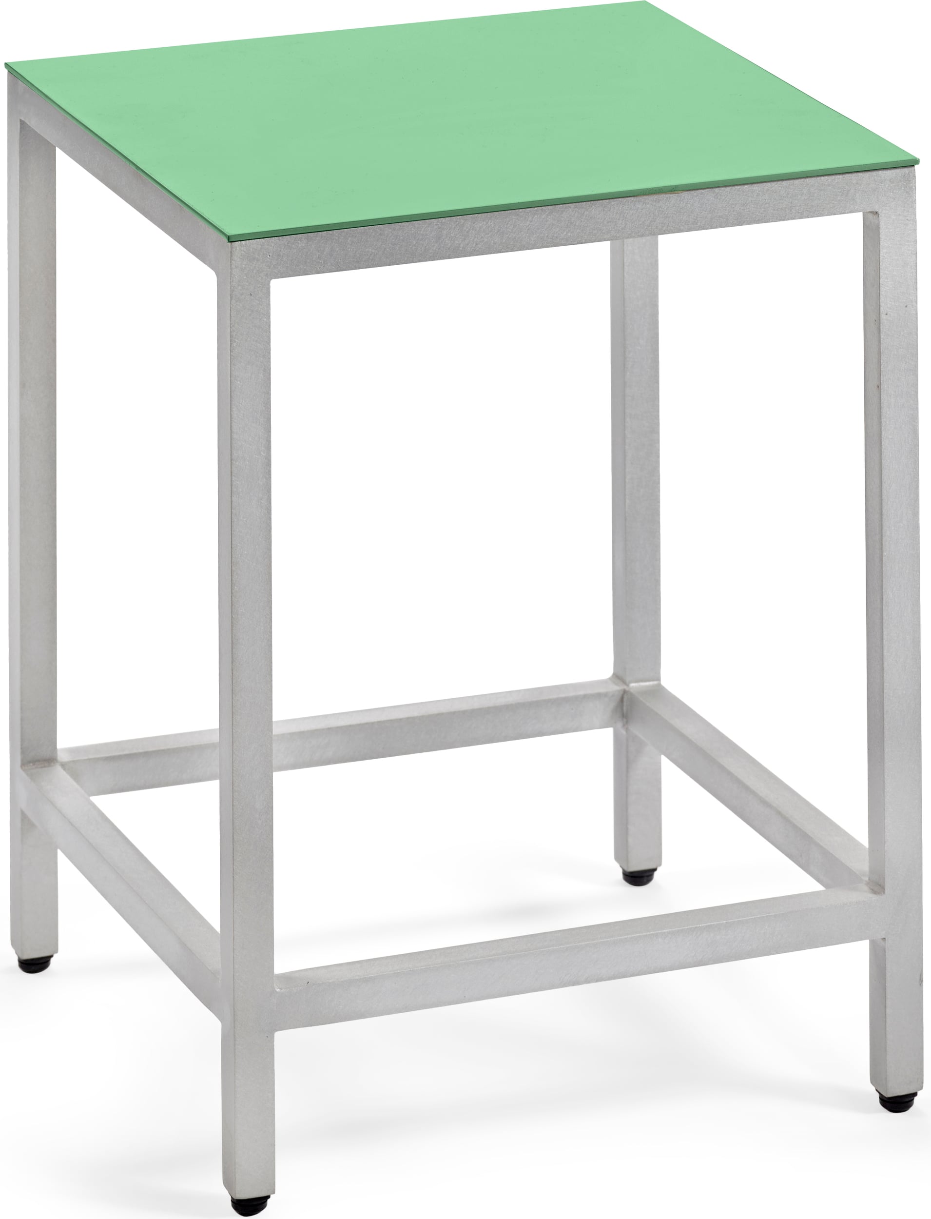 Alu Hocker 45 cm, grün