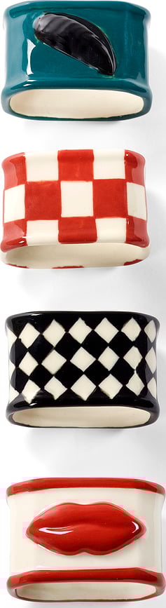 Anillos para Servilletas Les Objets Mouleversants, 4 unidades