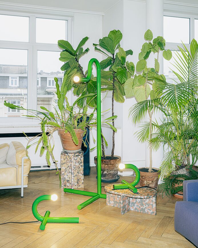 Aplique de pared Metro, verde