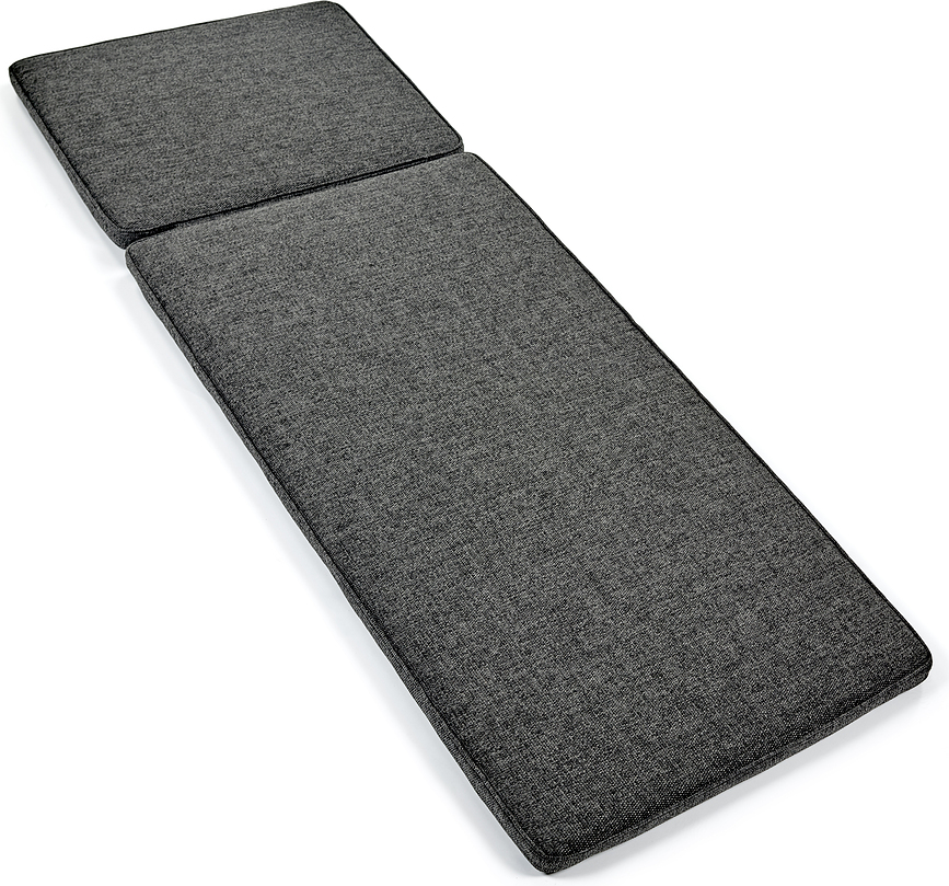 August Blazina za vrtni ležalnik, 206 cm, črna