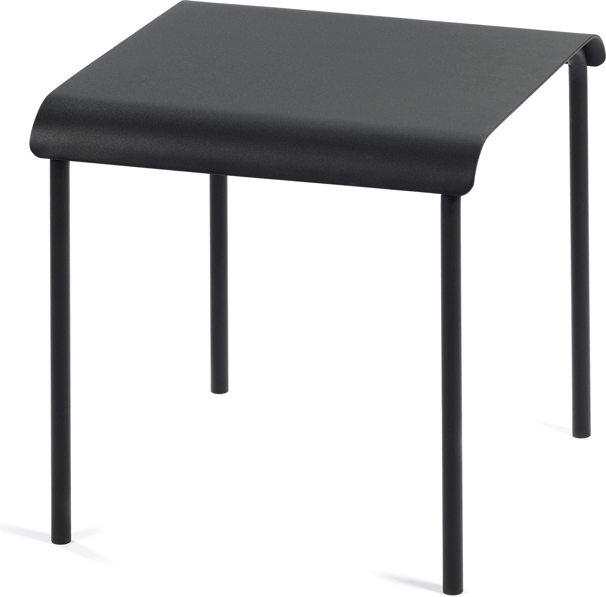 August Gartenhocker 45 cm, schwarz