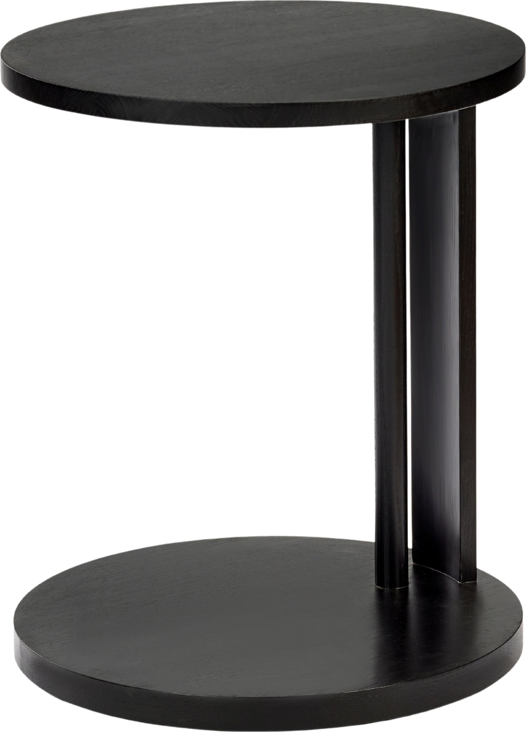 Aura Beistelltisch 62 cm, schwarz, Buchenholz