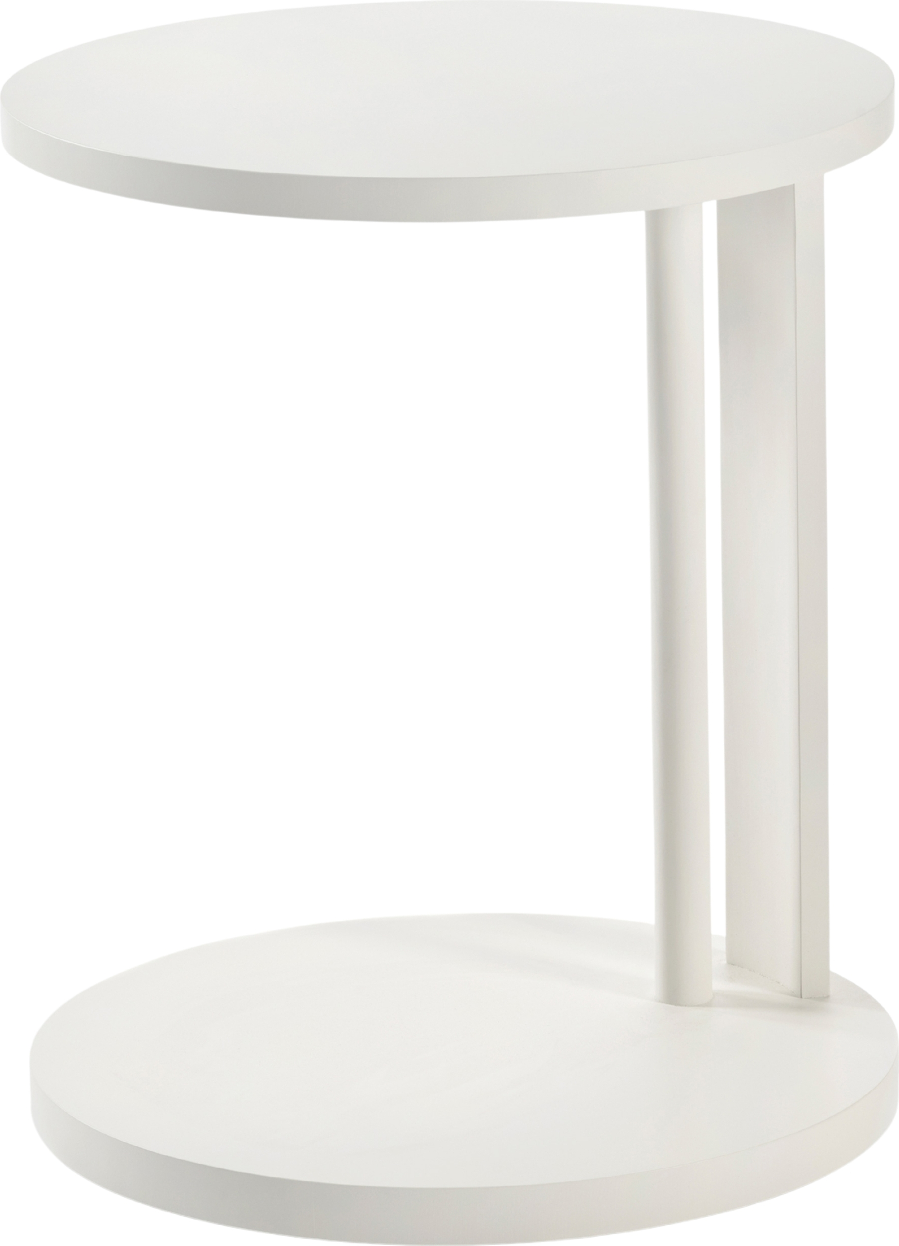 Aura Beistelltisch 62 cm, weiß, Buchenholz