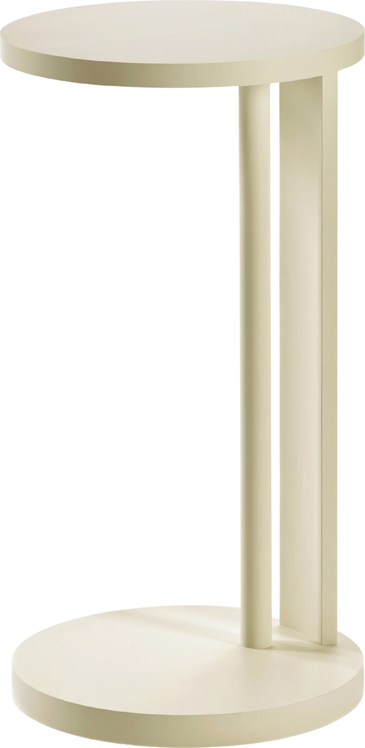 Aura Beistelltisch 72 cm, creme, Buchenholz