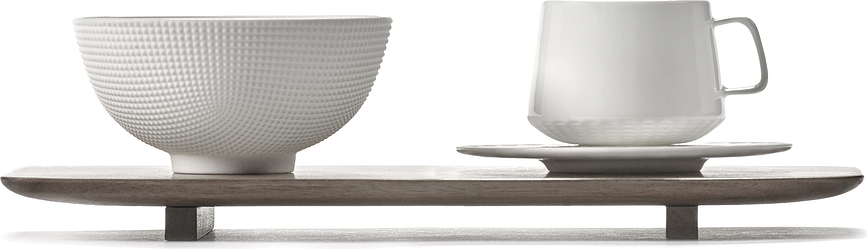 Bandeja para servir de madera de nogal Nido, tamaño L