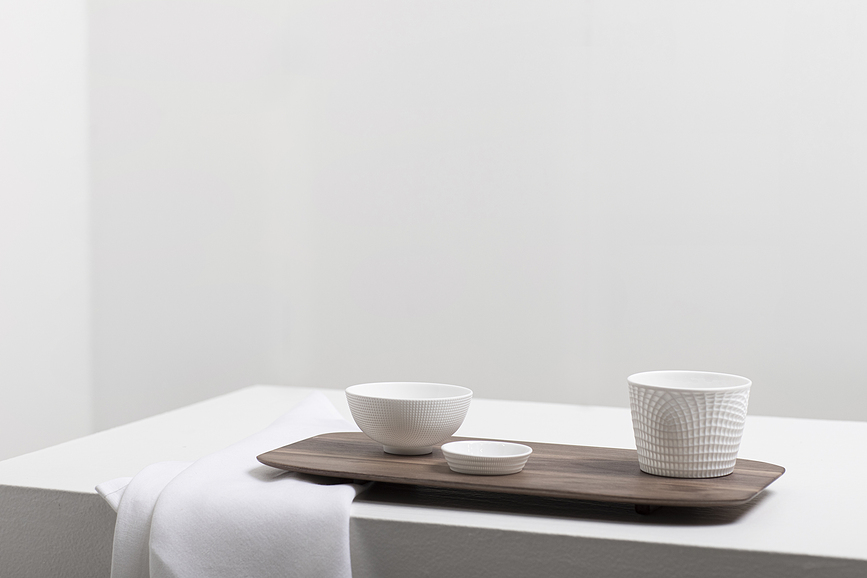 Bandeja para servir de madera de nogal Nido, tamaño L