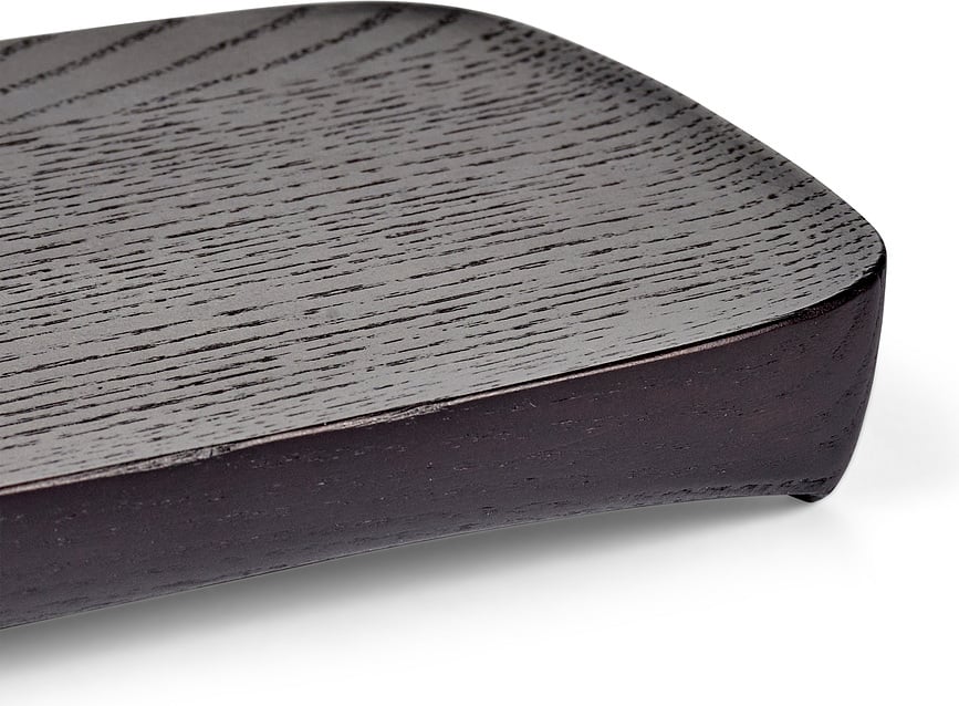 Bandeja decorativa Out of Lines, talla L, negra