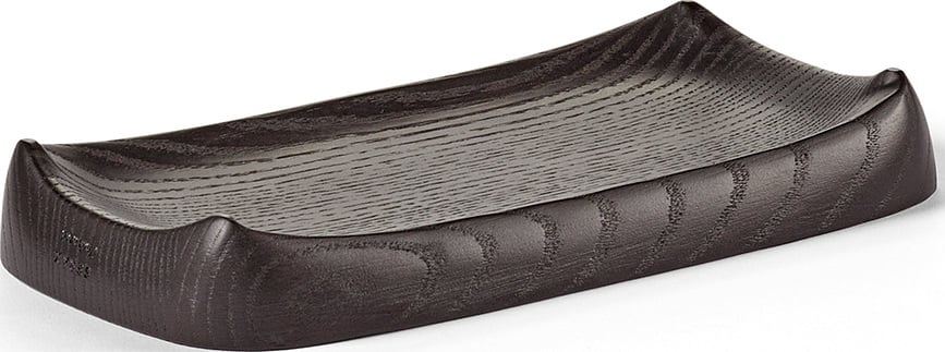 Bandeja decorativa Out of Lines, talla L, negra