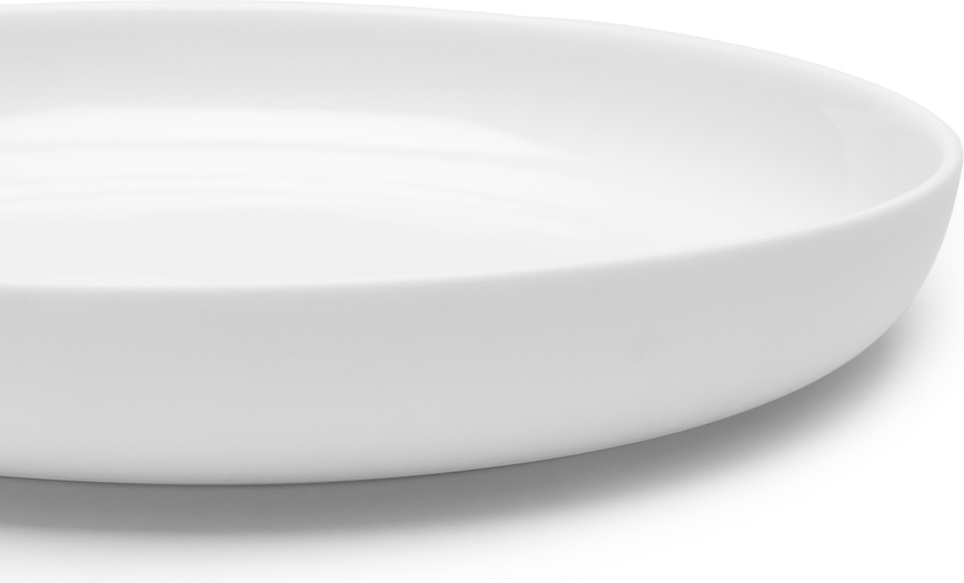 Base Assiettes à dessert 20 cm, blanches, lot de 4