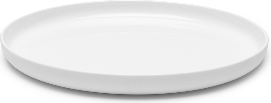 Base Assiettes de service 32 cm, blanches, lot de 2