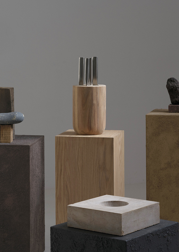 Base Bloc de Couteaux, 4 couteaux, Set 5 pièces