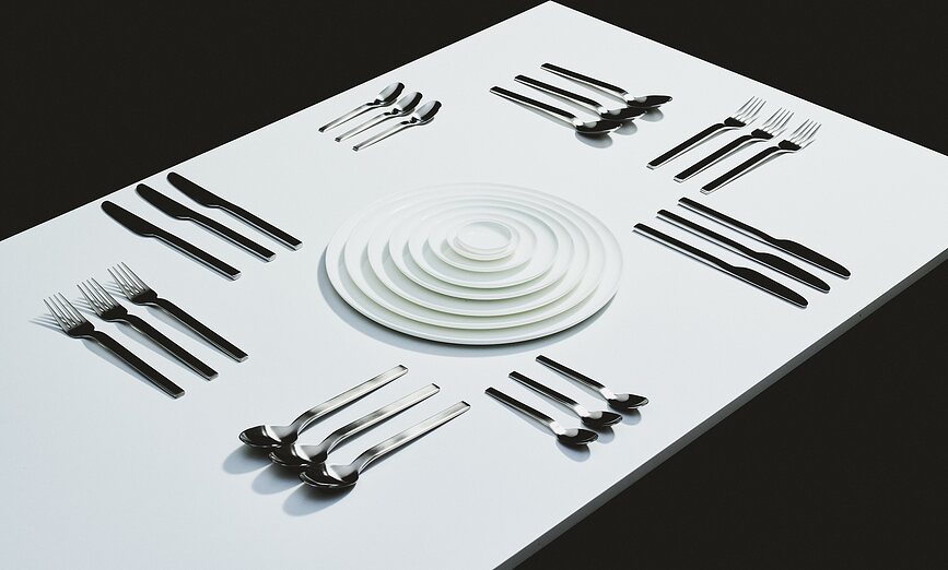 Base Couteaux de Table, Lot de 6