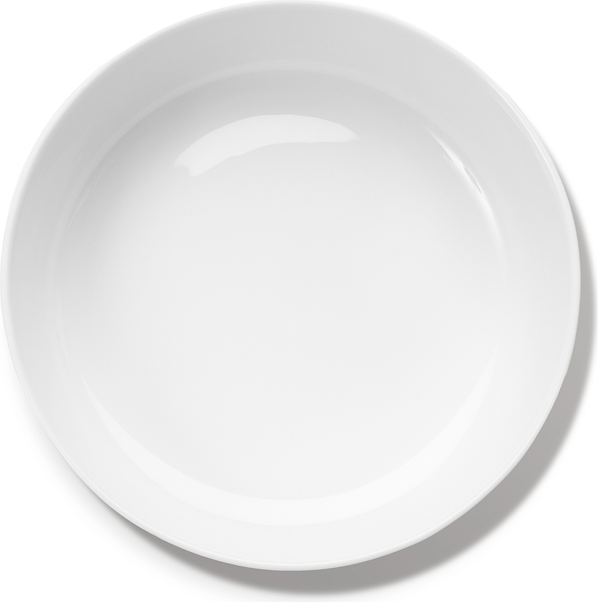 Base Μπολ υαλωμένο, 20 εκ., λευκό