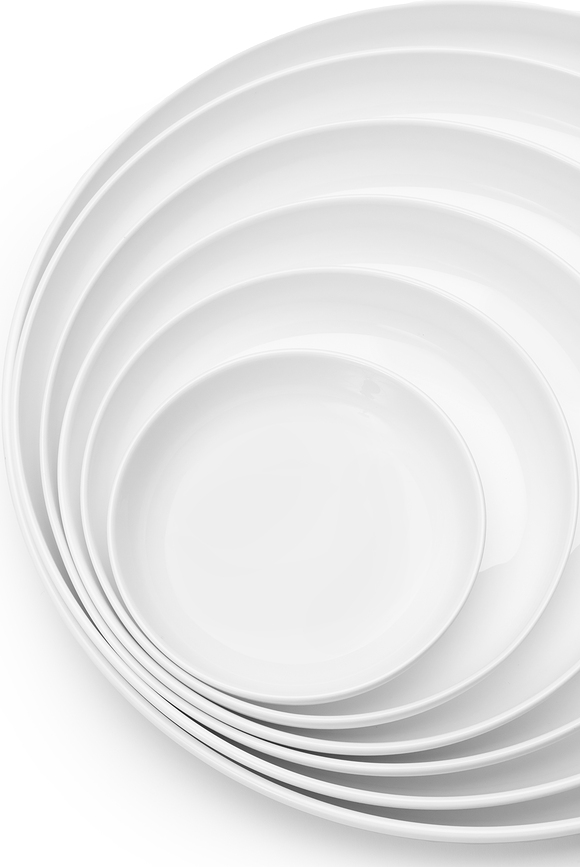 Base Skledice, 16 cm, bele, 4 kosi