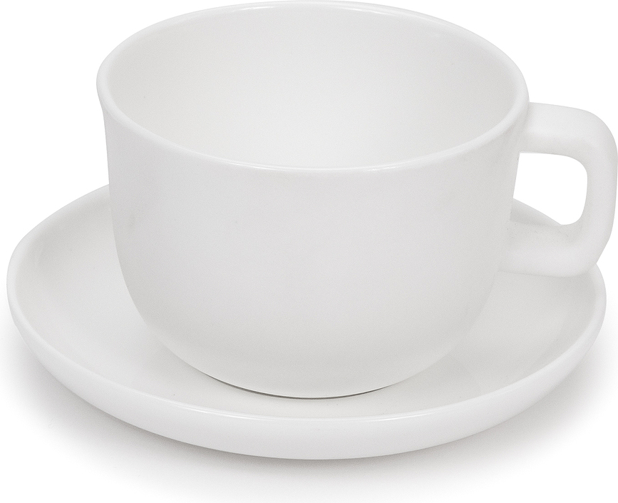 Base Skodelica za espresso, 100 ml, bela, glazirana